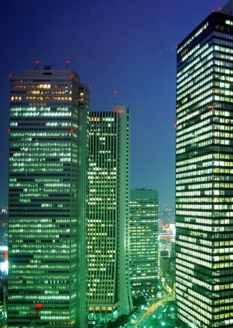東京超高層ビルトップビューナイトiPhone6壁紙