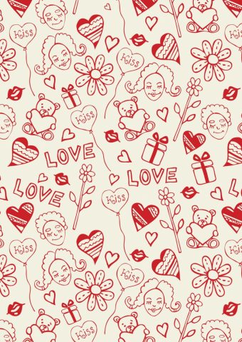 愛のバレンタインパターンiphone 8壁紙 Iphoneチーズ