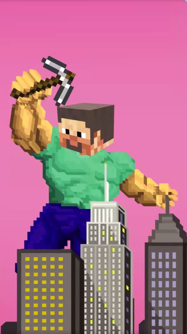 Minecraft Big Steve fondo de pantalla