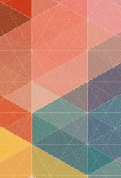多角形三角形パステル柄のiPhone6壁紙