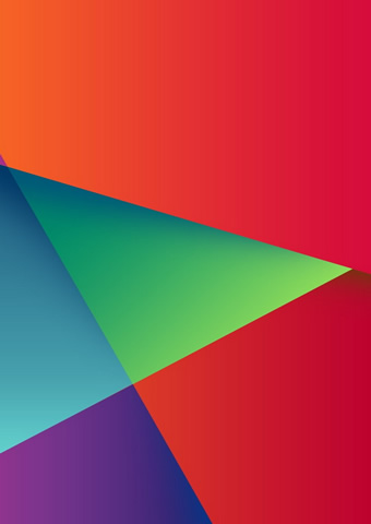 抽象的なカラフルな三角形のiPhone8壁紙