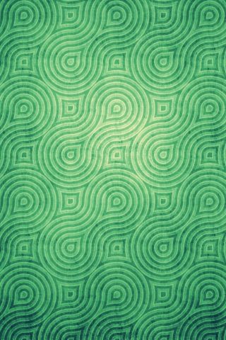 クールな渦巻き模様緑色パターンiPhone 5壁紙