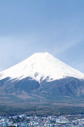 山富士と市iPhone5壁紙