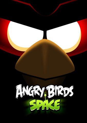 怒っている鳥のスペースiPhone壁紙
