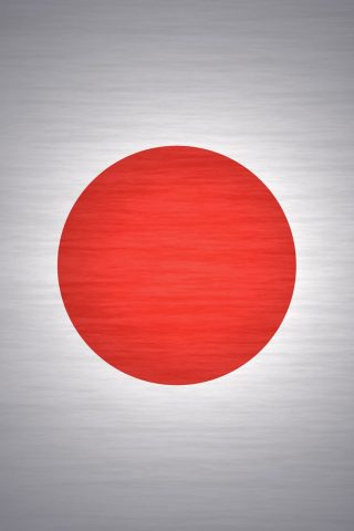 日本旗グレーテクスチャiPhone6 Plus壁紙