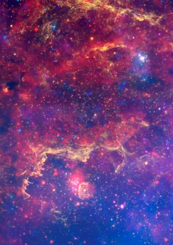 カラフルな宇宙銀河の雲iPhone 6壁紙