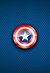 キャプテン・アメリカマーベルコミックスブルーiPhone 8 Plus壁紙