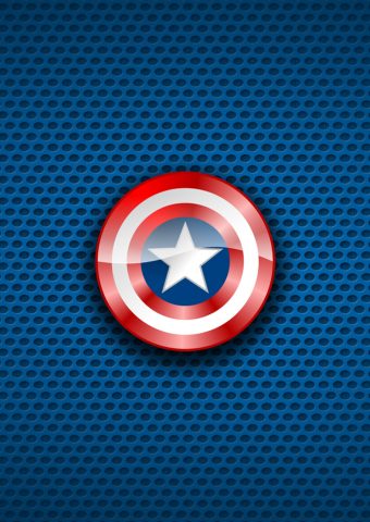 キャプテン・アメリカマーベルコミックスブルーiPhone 8 Plus壁紙