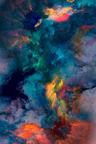 抽象的な色の嵐iPhone8Plus壁紙