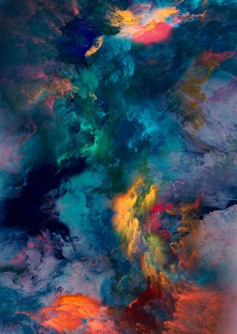 抽象的な色の嵐iPhone8Plus壁紙