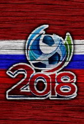 2018 FIFAワールドカップ ロシアロゴiPhone 8 Plus壁紙