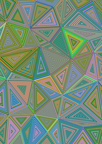 抽象三角形iPhone XS Max壁紙