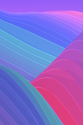 抽象的な色の波iPhoneX壁紙
