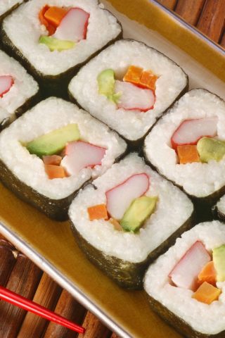 寿司ライス魚料理敷設iPhone 8 Plus/Android壁紙