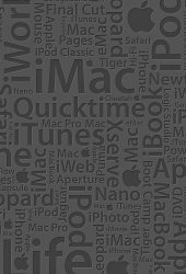 「Apple」アップルタイポグラフィiPhone 8 Plus/Android壁紙