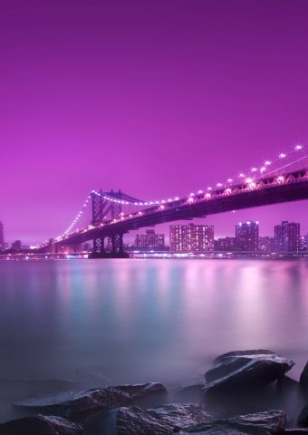 マンハッタン橋iPhone 8 Plus/Android壁紙