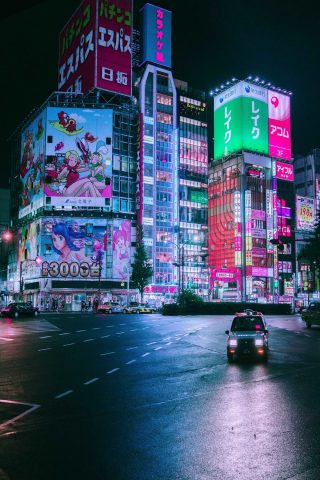 夜の東京iPhone 7 Plus/Android壁紙