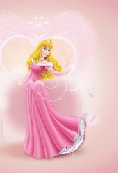 オーロラ姫 ウォルト・ディズニー iPhone 8 Plus/Android壁紙