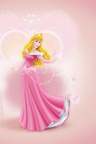 オーロラ姫 ウォルト・ディズニー iPhone 8 Plus/Android壁紙