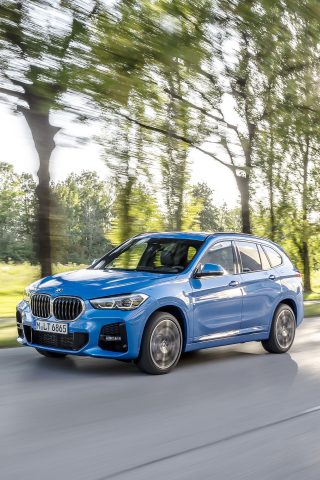BMW X1ブルー系iPhone XS Max/Android壁紙