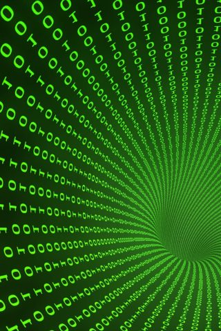 緑の抽象的なデジタル技術の壁紙