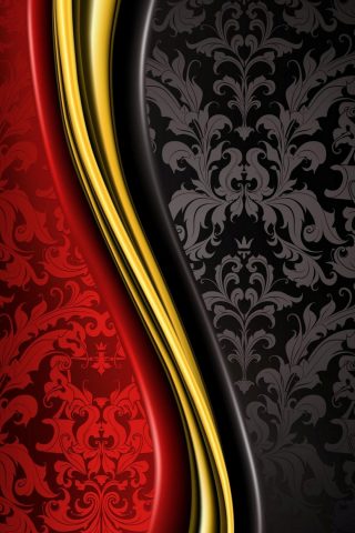 赤と黒の抽象的なパターンのスマホ壁紙